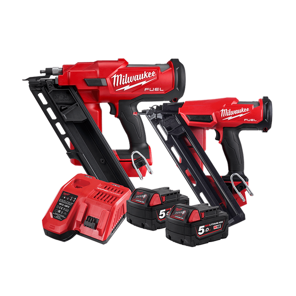 Milwaukee Framing/Finish Nailer 18V M18FPP2FN-502B Combo