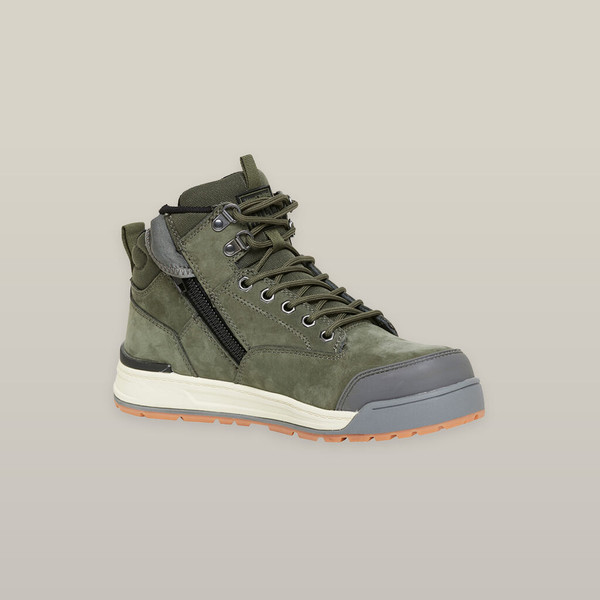 Hard Yakka 3056 Safety Boot Zip Olive