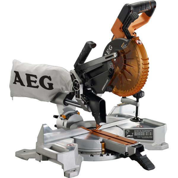 AEG Compound Mitre Saw 184mm 18V PSD18B-184X-0 Skin Only - PSD18B-184X-0
