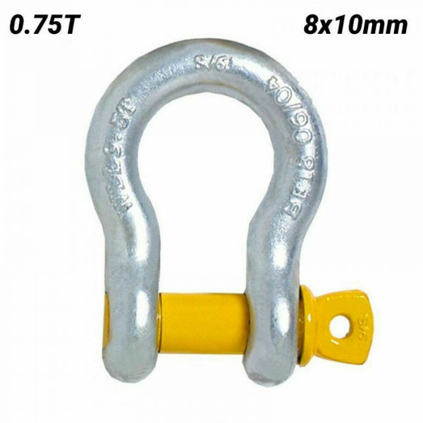 Beaver Shackle Bow Grade S Galvanised 8x10mm 0.75T - 242308