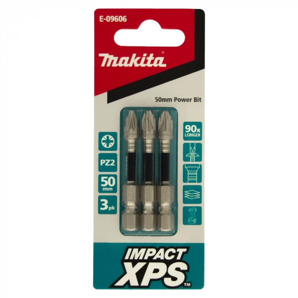 Order In - Makita PZ2 x 50mm Impact XPS Power Bit (3pk) - E-09606