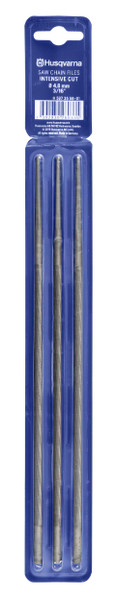 Husqvarna Round File Intensive Cut 4.8mm 3 Pack - 5973558-01