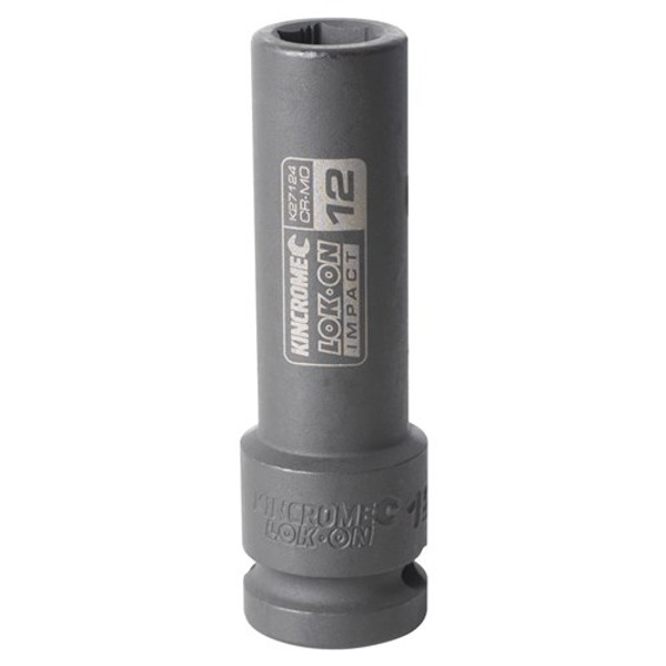 Kincrome LOK-ON™ Impact Socket 1/2 Drive Deep 12mm