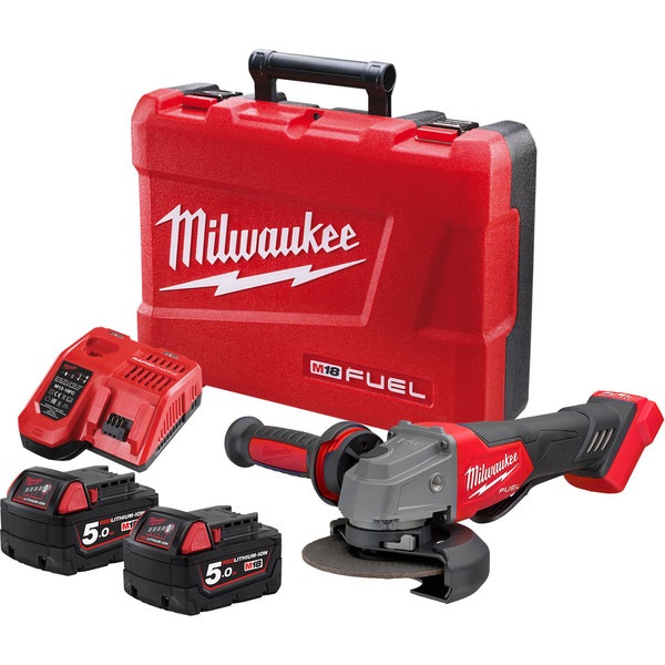 Milwaukee Angle Grinder 125mm Paddle 18V M18FAG125XPD-502C Kit