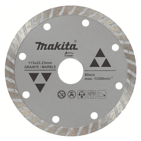 Makita 115mm X 22.23 Diamond Blade Turbo Rim - Eco - D-44301