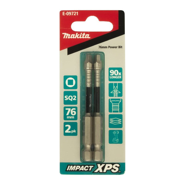 Order In - Makita Impact XPS Sq2x75mm Power Bit 2Pk - E-09721