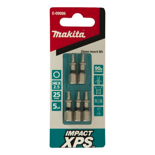 Makita Impact XPS Ph2x25mm Insert Bit 5Pk - E-09341