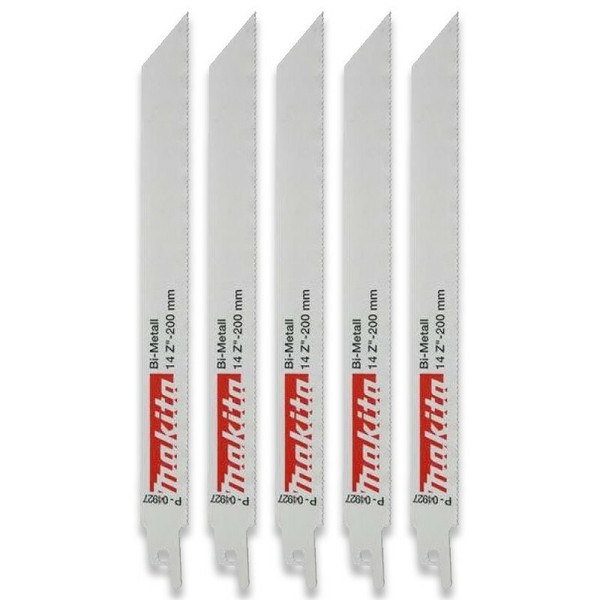 Makita Recip Saw Blade Bi-Metal 5-8TPI 205mm 5Pk - P-47145