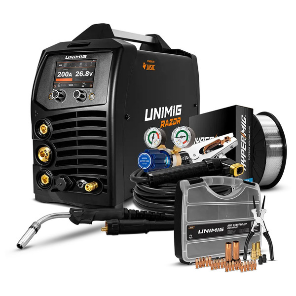 UNIMIG Razor 200 MIG/TIG/Stick Electric Welder - U11003K