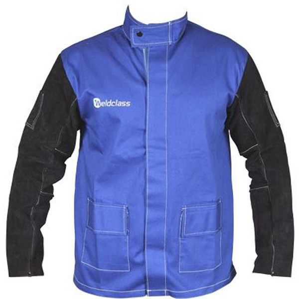 Weldclass Jacket Promax Blue Leather Sleeves 3XL - WC-04657