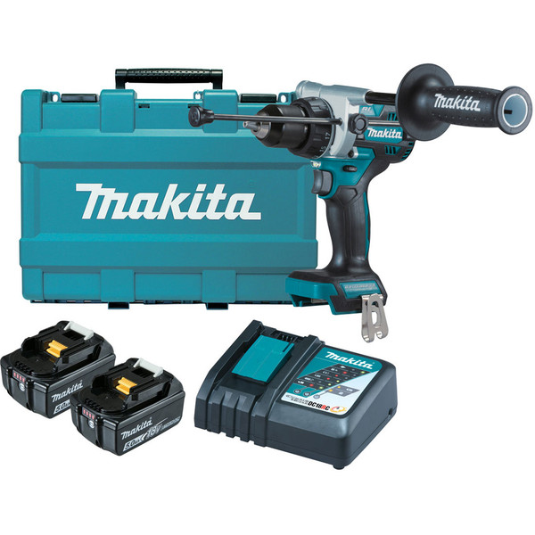 Makita Hammer Drill BL 18V DHP486RTE Kit