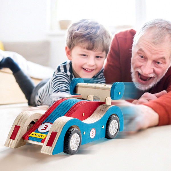 Stanley Jr 5 piece toolset with Pull Back race car kit STJK030T05SY