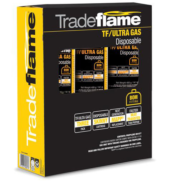 Tradeflame Mapp Gas 399g 3 Pack - 326439PK