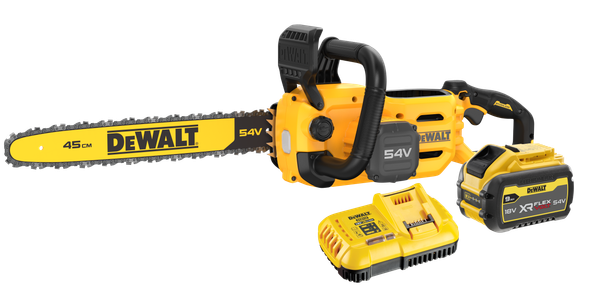 Dewalt 54V XR Flexvolt™ 45cm Chainsaw 1X9Ah Kit (W/ Hard Carry Case) - DCMCS574X1-XE