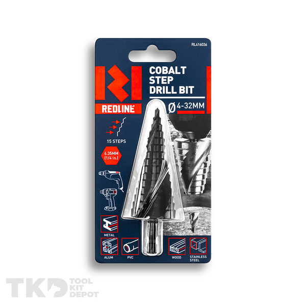 Redline Step Drill Bit Cobalt 4-32mm - RL416036