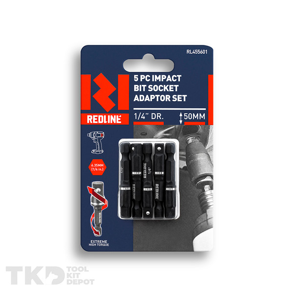 Redline Impact Bit Socket Adaptor 1/4" Drive - RL455601