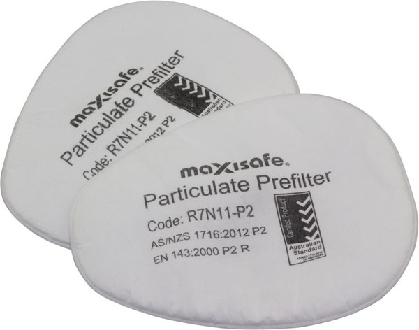 Order In - Maxisafe P2 Prefilter suits Maxiguard Respirators - R7N11-P2
