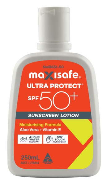 Maxisafe Sunscreen Lotion SPF50+ 250mL - SMB651-50