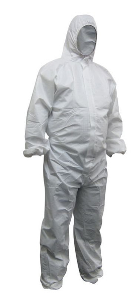 Maxisafe White Polypropylene Coverall L - CPW615-L