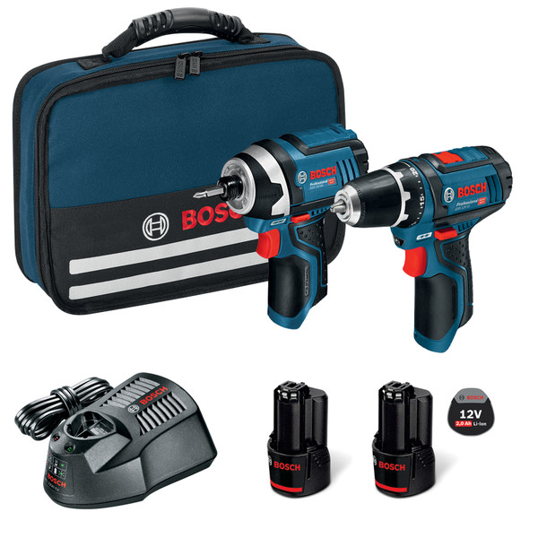 Bosch 2 Piece 2.0Ah 12V Combo Kit - 0615990L1G