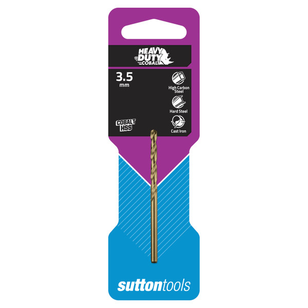 Sutton HD Cobalt HSS Drill Bit Jobber 3.5mm - D1080350