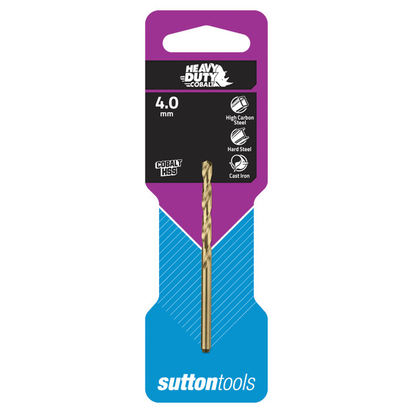 Sutton HD Cobalt HSS Drill Bit Jobber 4.0mm - D1080400