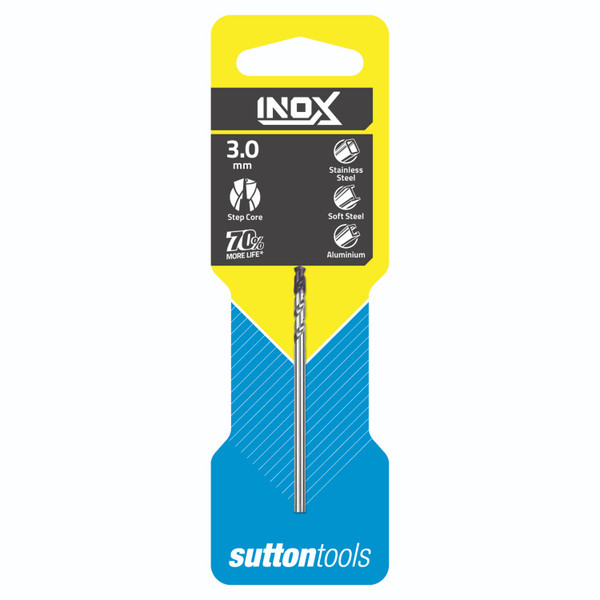 Sutton INOX Drill Bit HSS TiAlN 3.0mm - D1850300