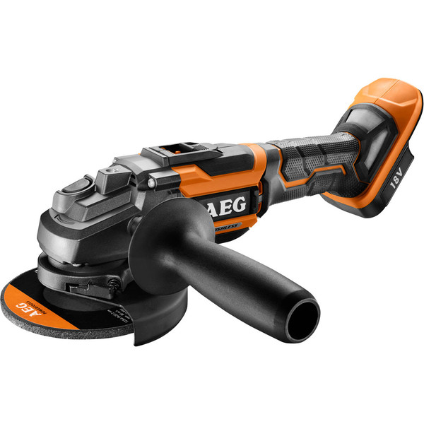 AEG Angle Grinder 125mm BL 18V BEWS18125BLC-0 Skin Only - BEWS18125BLC-0