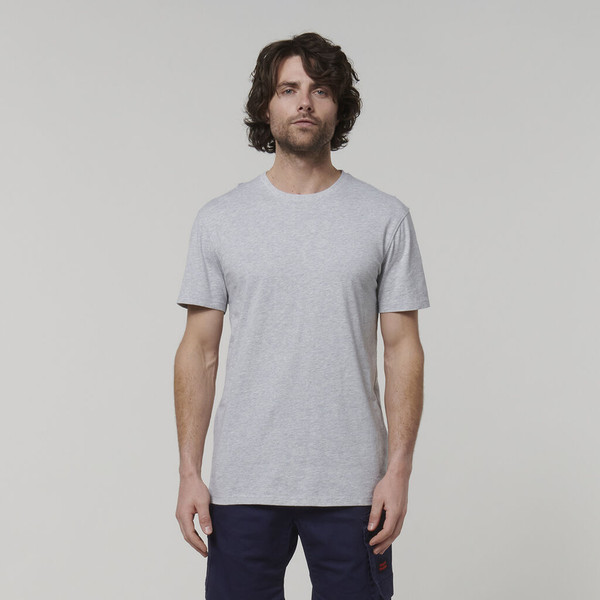 Hard Yakka Core Crew Neck Tee Shirt Grey Marle Range - Y19251-GMA