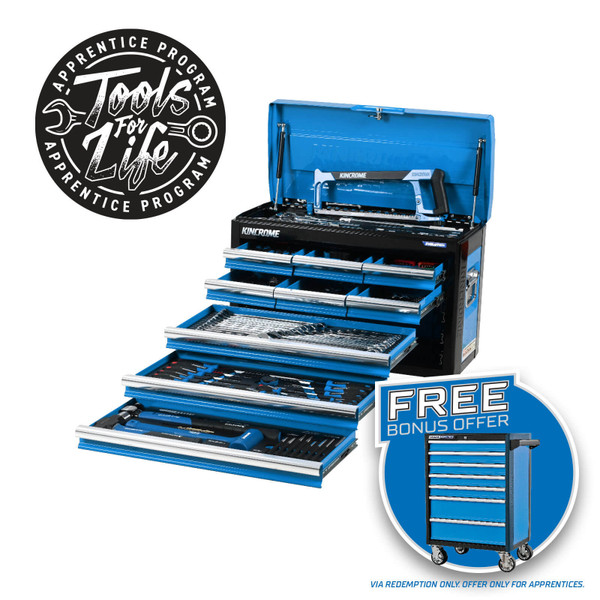 Order In - Kincrome Evolution Chest Tool Kit 222 Piece 9 Drawer 26” - P1704 Order In - Kincrome Evolution Chest Tool Kit 222 Piece 9 Drawer 26” - P1704