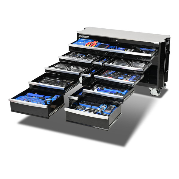 Special Order - Kincrome Contour® Tool Kit Trolley 12 Drawer 60" 868 Piece Black - K1964B