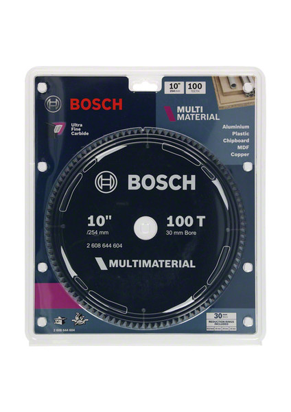Bosch Circular Saw Blade Multimaterial 254mm 100T - 2608644604