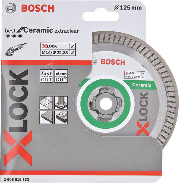 Bosch X-LOCK Diamond Cutting Disc Ceramic 125mm - 2608615132