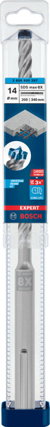 Bosch Expert Hammer Drill Bit SDS Max-8X 14x200x340mm - 2608900207