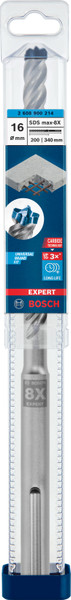 Bosch Expert Hammer Drill Bit SDS Max-8X 16x200x340mm - 2608900214