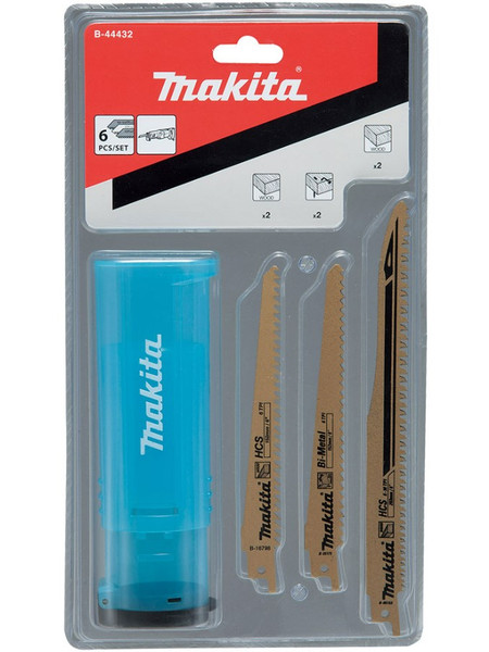 Makita Reciprocating Blade Combination Wood Set 6 Piece - B-44432
