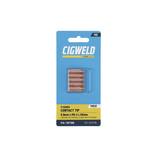 Cigweld Contact Tip 0.9mm Tweco 1 Pack 10 - TWT1109