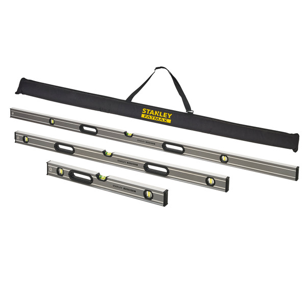 Stanley FatMax 3Pc Xtreme Box Beam Level Set W/ Bag (600, 1200, 1800mm) - XTHT0-43119