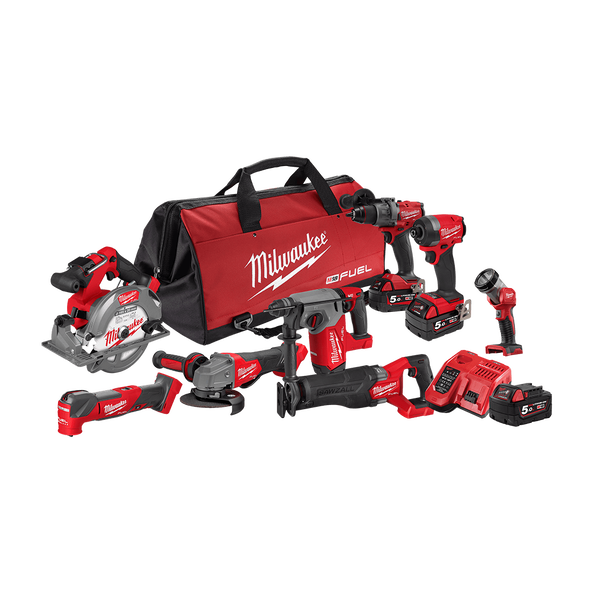 Milwaukee M18 FUEL™ 8 Piece Power Pack 8A4 - M18FPP8A4503B