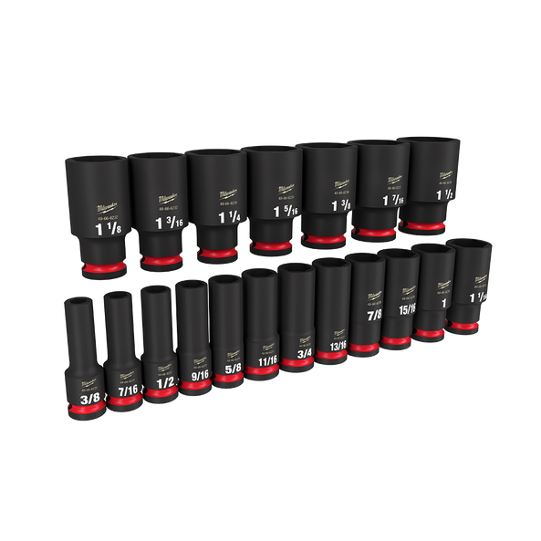 Milwaukee 19 pc Shockwave Socket Set SAE - 49667012
