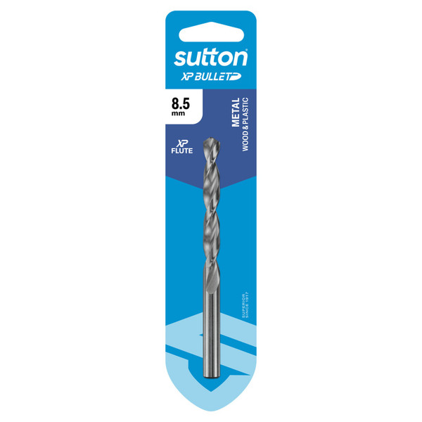 Sutton XP Bullet Drill Bit HSS Jobber 8.5mm Carded - D220H0850