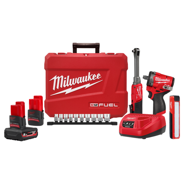 Milwaukee M12 FUEL™ 3 Piece Power Pack 3D3 - M12FPP3D25252C