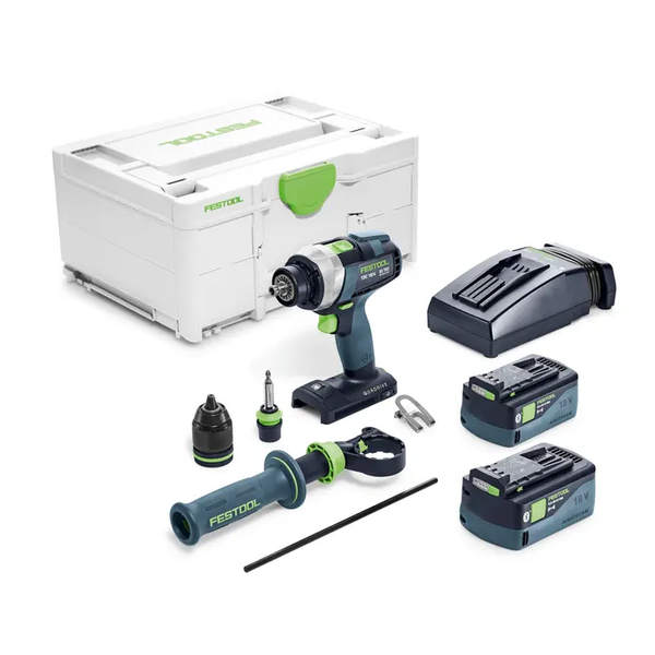 Order In - Festool 4 Speed Drill 18V 5.0Ah Bluetooth in Systainer TDC Kit - 578285