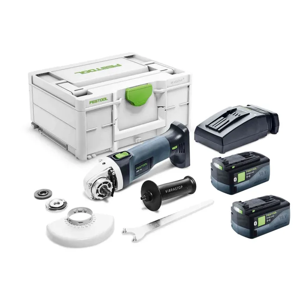 Order In - Festool Angle Grinder 125mm 5.0Ah Bluetooth in Systainer AGC 18V Kit - 578296