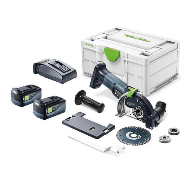 Order In - Festool Freehand Diamond Cutting System 125mm 18V 5.0Ah Bluetooth in Systainer DSC-AGC Kit - 578297