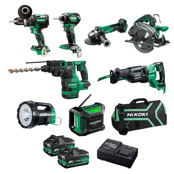 Order In - Hikoki 8 Pce 36V Brushless Combo - KC36D8P3(HRZ)