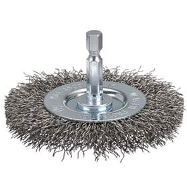 Order In - Bordo Wheel Brush Crimp Wire Hex Shank 50mm - 5132-50S