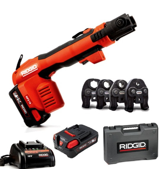 Ridgid 24KN Press Tool Kit RP218 with 4 jaws 15-32mm - 78923