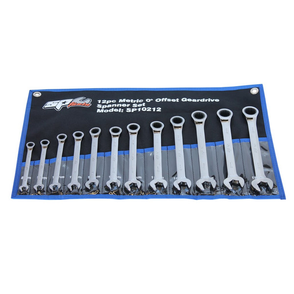Order In - SP Tools 12 Piece Open-End Geardrive Metric Spanner Roll - SP10212