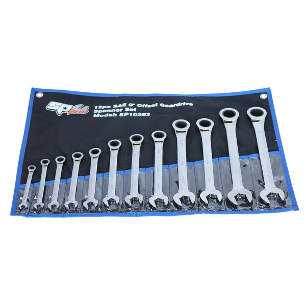 Order In - SP Tools 12 Piece Open-End Geardrive Sae Spanner Roll - SP10262